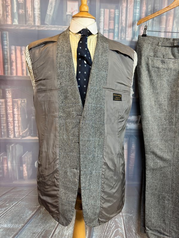 Vintage 1978 Welsh & Jeffries Savile Row 3 Piece POW Check Suit 40C/32W/32L (PKWJ40) - Image 15