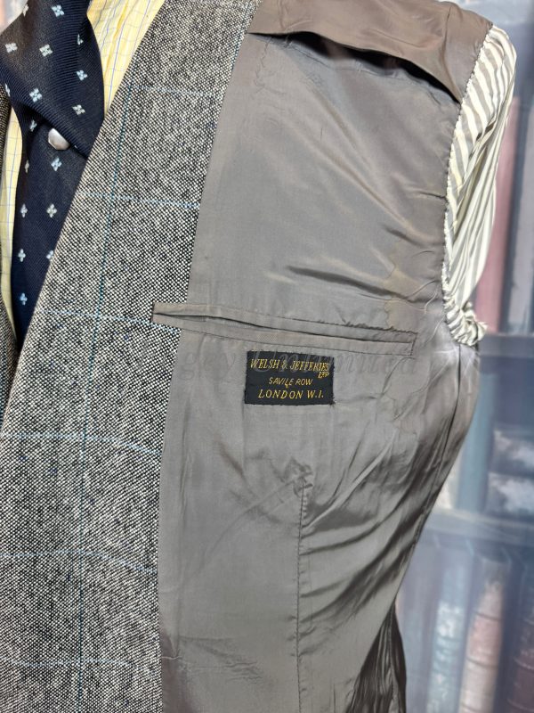 Vintage 1978 Welsh & Jeffries Savile Row 3 Piece POW Check Suit 40C/32W/32L (PKWJ40) - Image 16