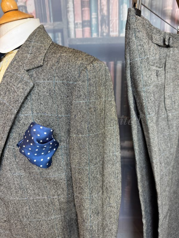 Vintage 1978 Welsh & Jeffries Savile Row 3 Piece POW Check Suit 40C/32W/32L (PKWJ40) - Image 18