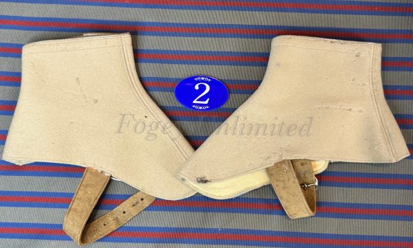 Vintage Gentleman's Felt Spatterdashes (Spats) Size Large . (Ref:RH2) - Image 3