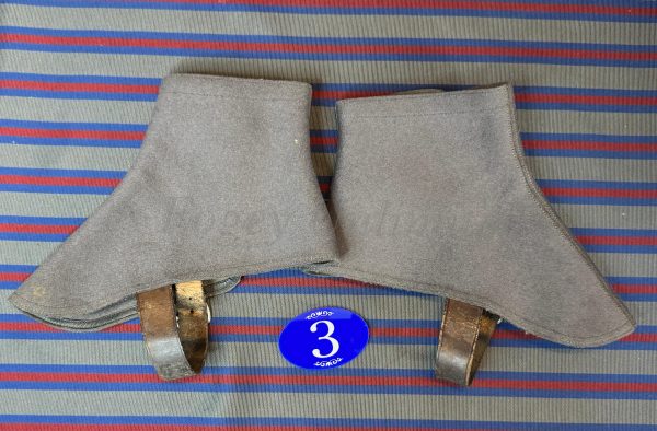Vintage Gentleman's Felt Spatterdashes (Spats) Size Large . (Ref:RH3) - Image 4