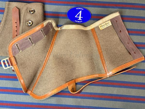 Vintage Gentleman's Felt Spatterdashes (Spats) Size 7 . (Ref:RH4) - Image 4