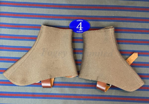 Vintage Gentleman's Felt Spatterdashes (Spats) Size 7 . (Ref:RH4) - Image 5