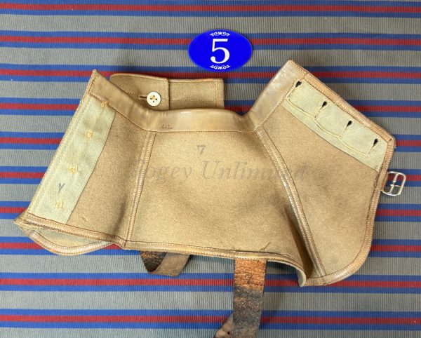Vintage Gentleman's Felt Spatterdashes (Spats) Size 7 . (Ref:RH5) - Image 3