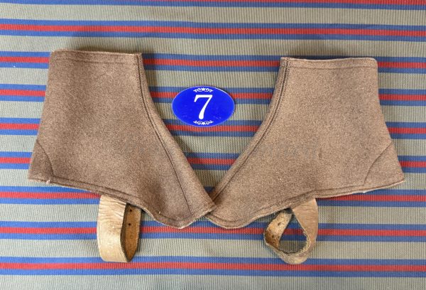 Vintage Gentleman's Felt Spatterdashes (Spats) Size Small . (Ref:RH7) - Image 5
