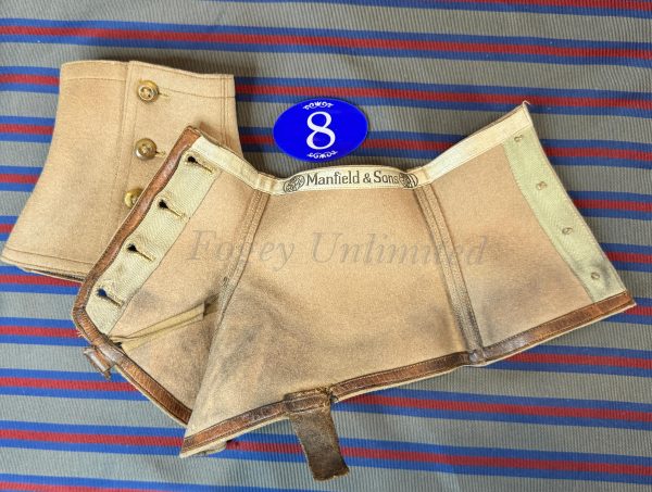 Vintage Gentleman's Felt Spatterdashes (Spats) Size 7 . (Ref:RH8) - Image 4