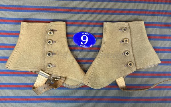 Vintage Gentleman's Felt Spatterdashes (Spats) Size Medium . (Ref:RH9) - Image 2