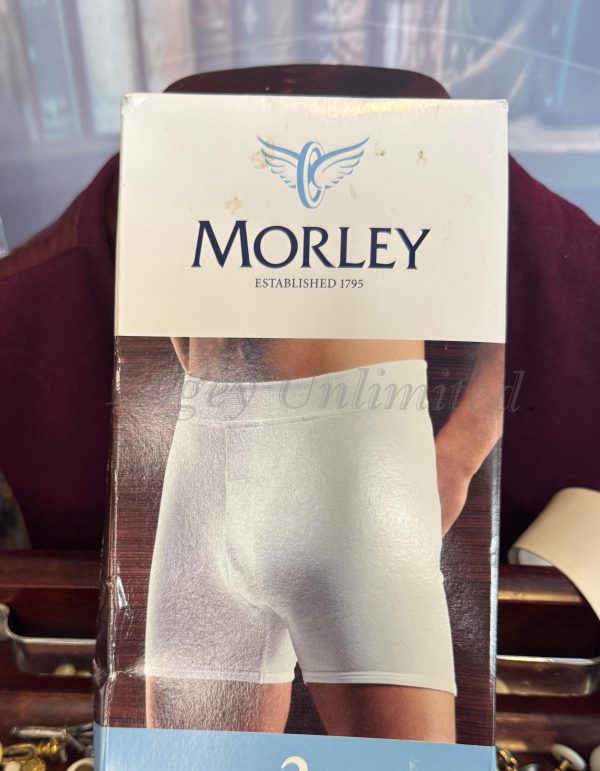 Vintage Old Store Stock Combed Cotton Trunks Underpants. Waist: 40-42"" By Morley - Image 2