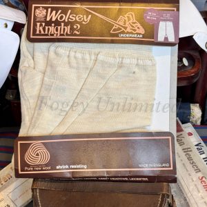 Vintage Old Store Stock Heavyweight Knight 2 Wool Fuller Cut Trunks Drawers Underwear by Wolsey