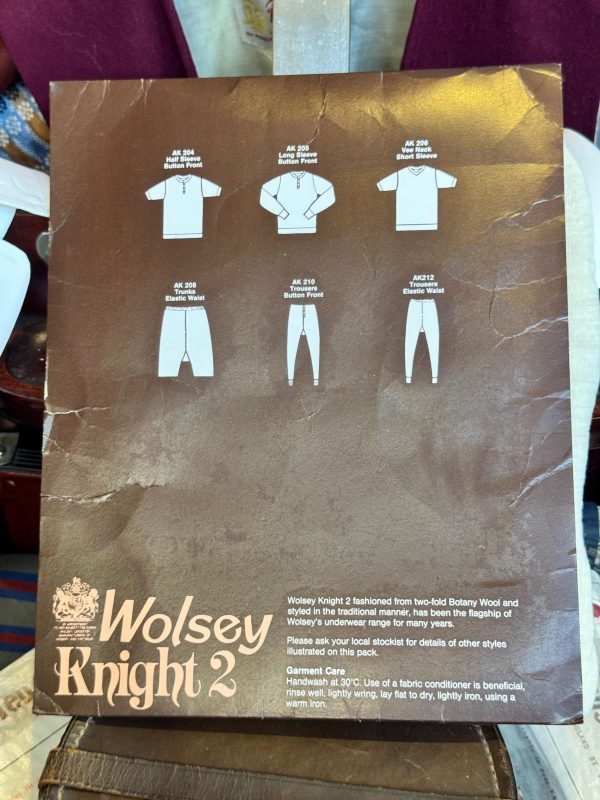 Vintage Old Store Stock Heavyweight Knight 2 Wool Fuller Cut Trunks Drawers Underwear by Wolsey - Image 3