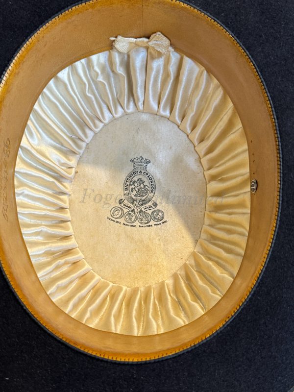 Vintage Battersby Bowler Hat Size 7 1/8" with Tress Hats Box (TR718) - Image 9