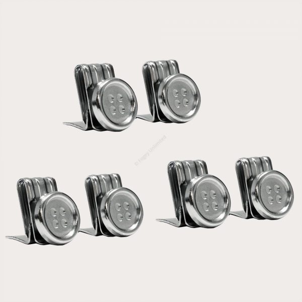 Set of 6 Clip on Brace/Suspender Buttons for your Trousers - Image 6