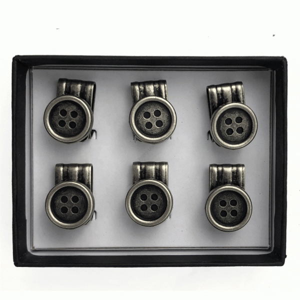 Set of 6 Clip on Brace/Suspender Buttons for your Trousers - Image 4