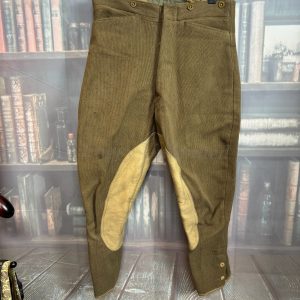 Vintage Green Military Breeches Jodhpurs. Heavyweight W30"/76cm (Ref:BGB30)