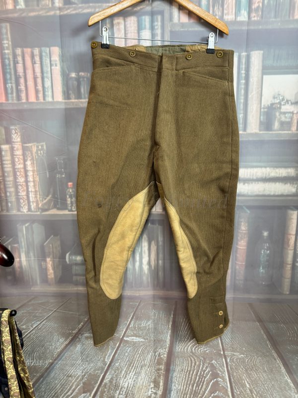 Vintage Green Military Breeches Jodhpurs. Heavyweight W30"/76cm (Ref:BGB30)