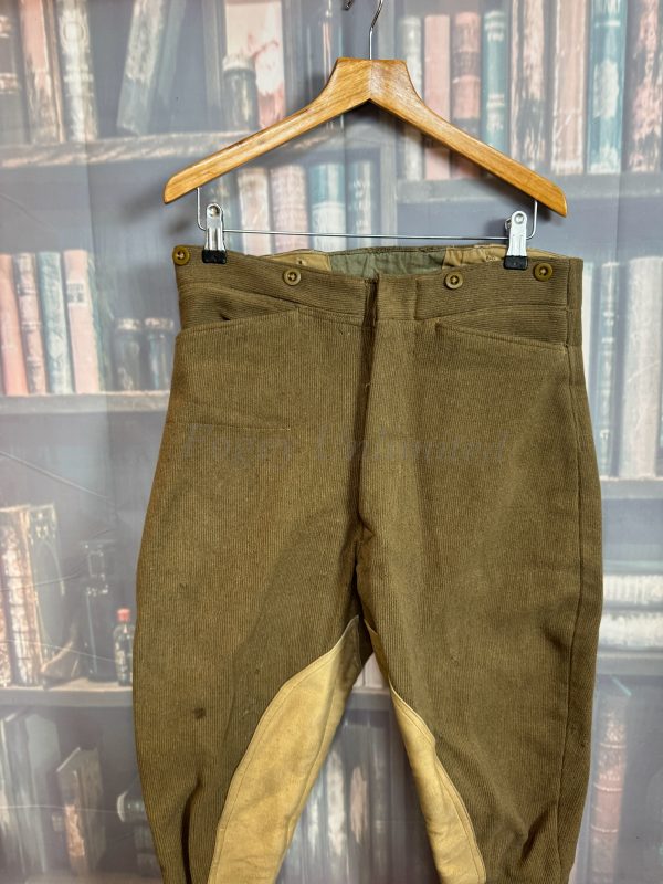Vintage Green Military Breeches Jodhpurs. Heavyweight W30"/76cm (Ref:BGB30) - Image 3