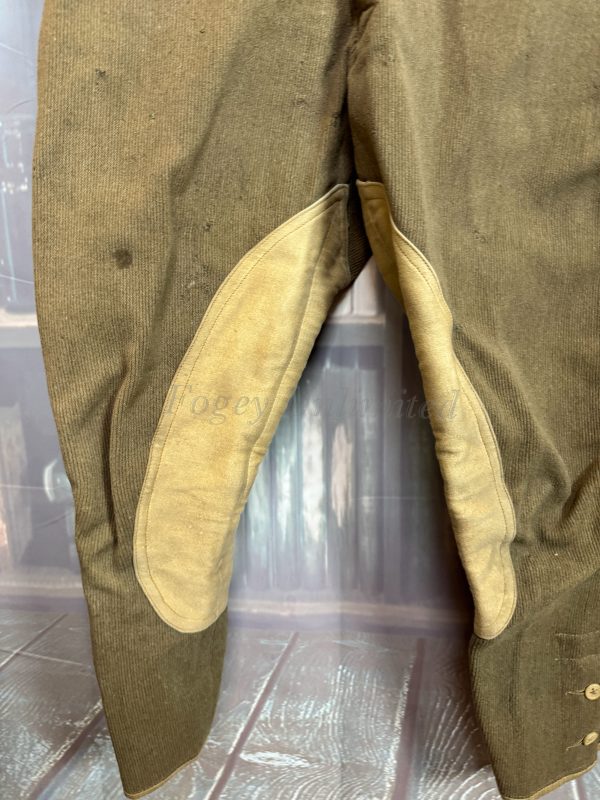 Vintage Green Military Breeches Jodhpurs. Heavyweight W30"/76cm (Ref:BGB30) - Image 4