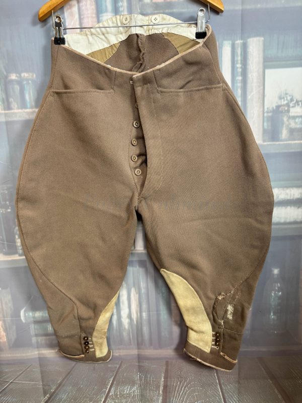 Vintage Bespoke Breeches Jodhpurs. High waist, Heavyweight. Waist 28"/71cm. (BBP28)