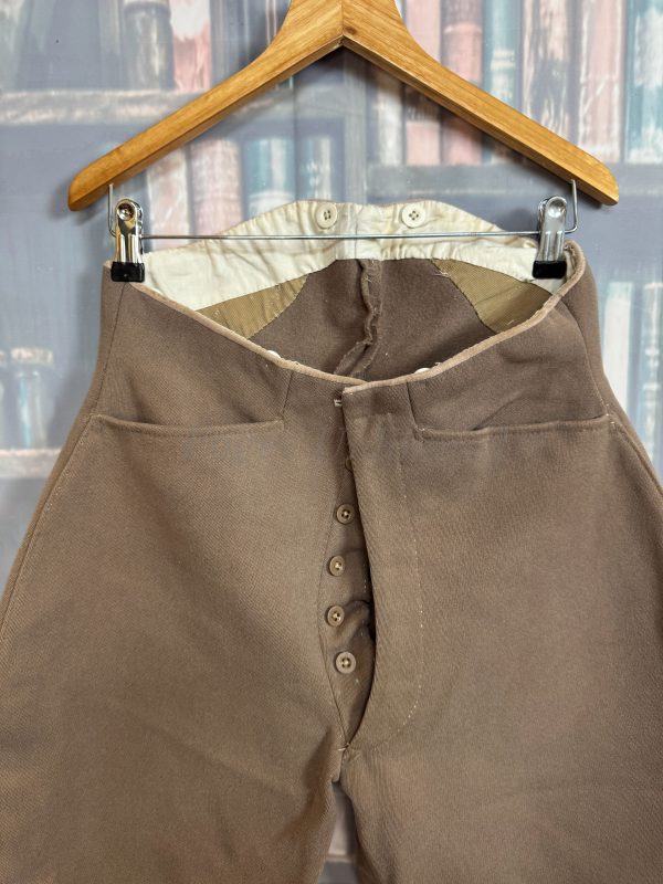 Vintage Bespoke Breeches Jodhpurs. High waist, Heavyweight. Waist 28"/71cm. (BBP28) - Image 3