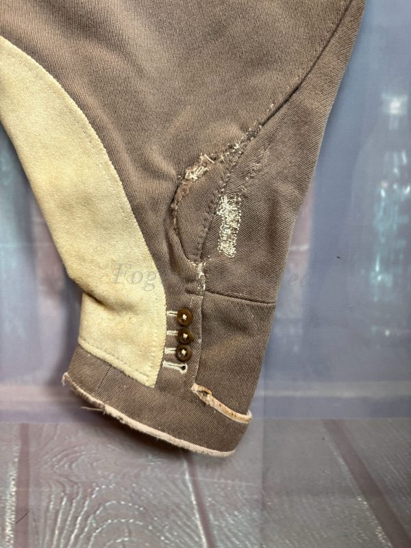 Vintage Bespoke Breeches Jodhpurs. High waist, Heavyweight. Waist 28"/71cm. (BBP28) - Image 4