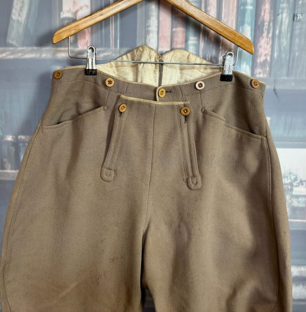 Vintage Bernard Weatherill 1938 Bespoke Fall Front Breeches. High waist, Heavyweight. Waist 34"/86cm. (BWB38)