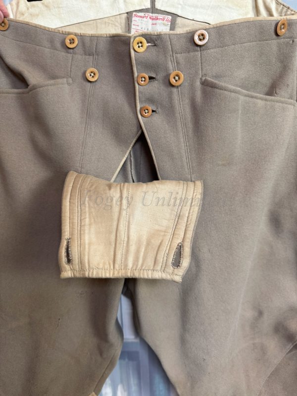 Vintage Bernard Weatherill 1938 Bespoke Fall Front Breeches. High waist, Heavyweight. Waist 34"/86cm. (BWB38) - Image 6