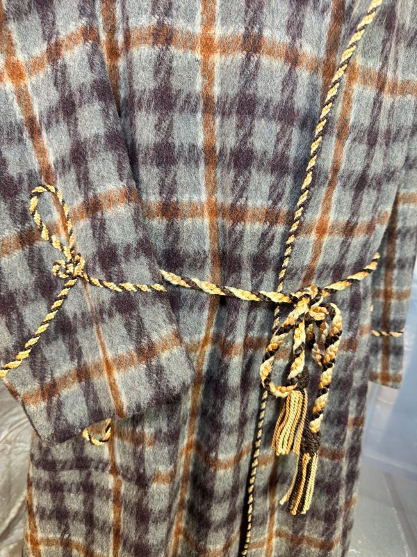 Wonderful Vintage Dressing Gown. Wool. Size Large  approx 42"/107cm Chest (Ref:DG42G) - Image 4