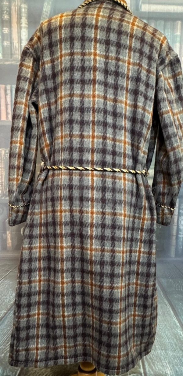Wonderful Vintage Dressing Gown. Wool. Size Large  approx 42"/107cm Chest (Ref:DG42G) - Image 7