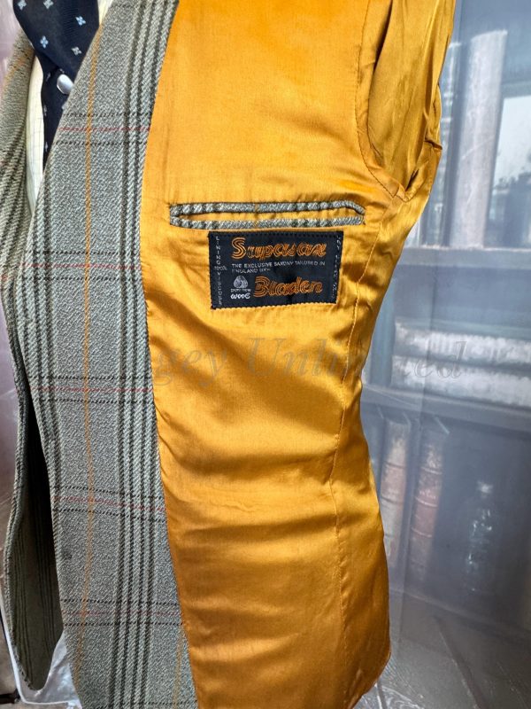 Vintage Tweed Hacking Jacket by Bladen 40R /102cm Chest (BLTY40) - Image 7