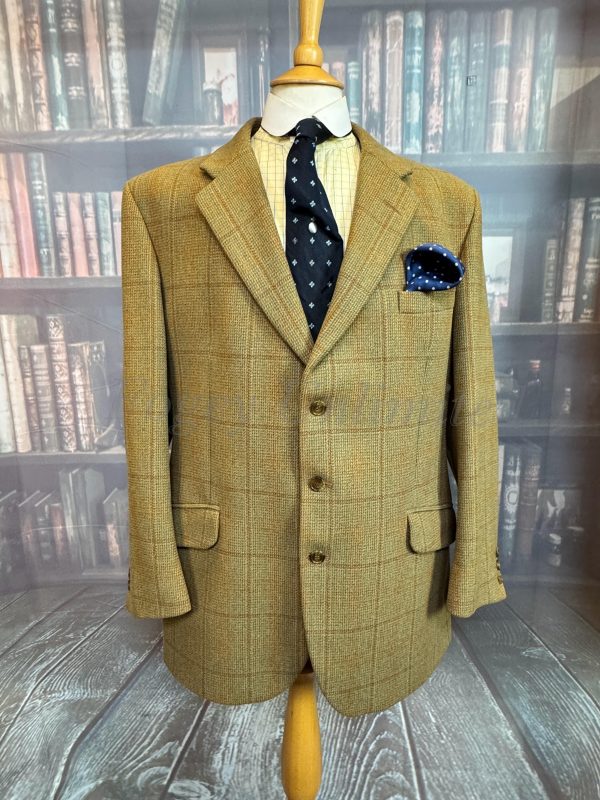 Vintage Tweed Hacking Jacket by Bladen for Carey Gunmakers Ledbury44R /112cm Chest (CAR44)