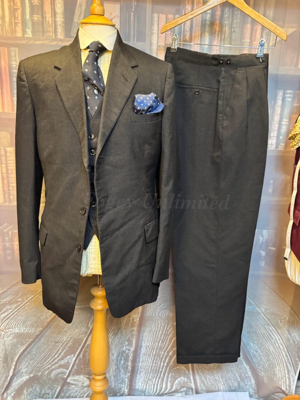 Vintage 3 Piece Burtons Heavyweight Suit Dated 1959.  38C/30W/32L (PKB59) - Image 4