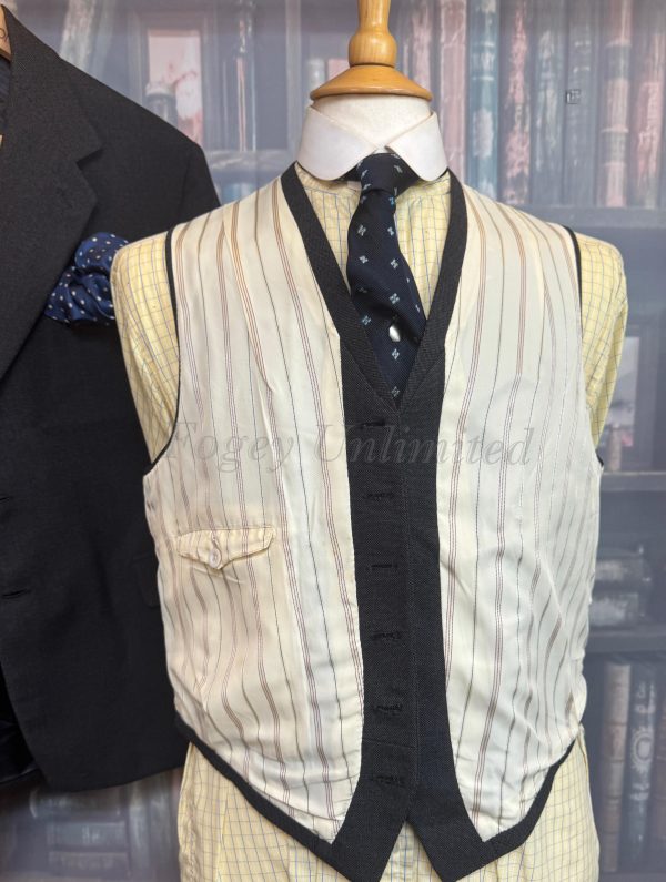 Vintage 3 Piece Bespoke Heavyweight Suit Dated 1960. Jothams Cardiff 38C/35W/31.5L (PKJTH) - Image 14
