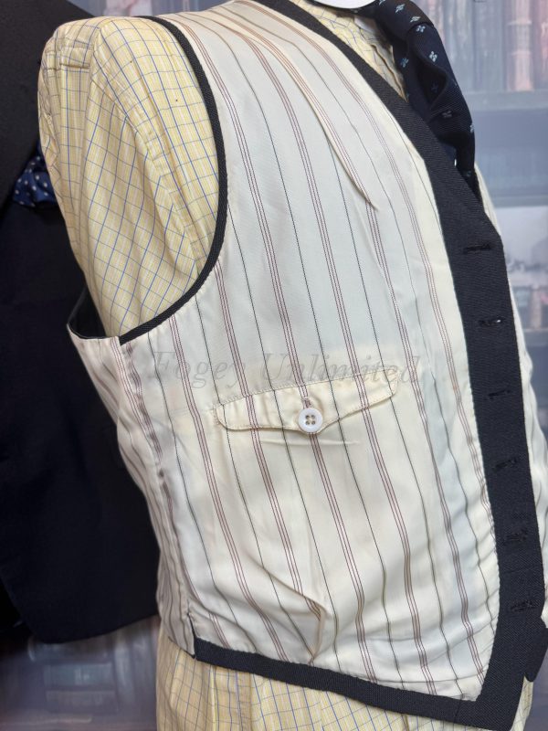 Vintage 3 Piece Bespoke Heavyweight Suit Dated 1960. Jothams Cardiff 38C/35W/31.5L (PKJTH) - Image 15