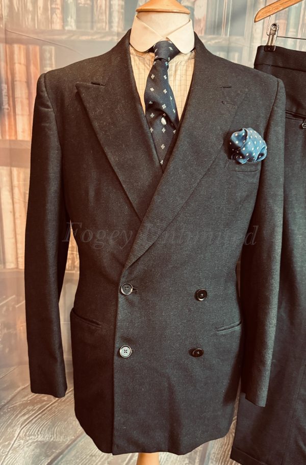 Vintage Squires 3 Piece Double Breasted Suit.  38C/34W/30.5L (PKSQ38) - Image 3