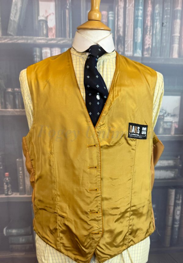 Vintage Daks Wool Doeskin Waistcoat/Vest Chest 42"/107cm  (WCPRDK) - Image 5