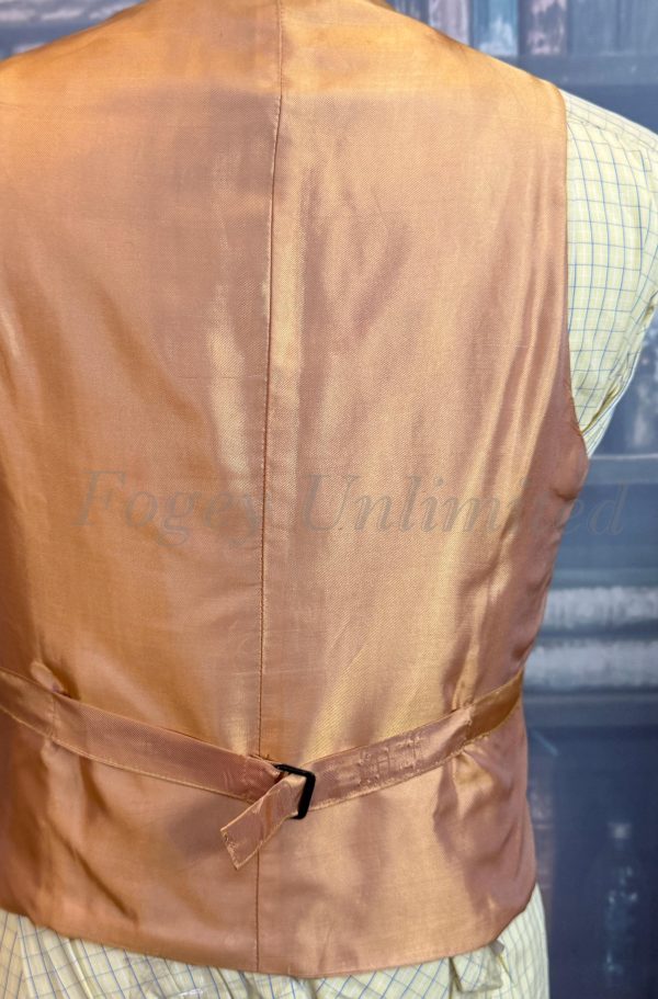 Vintage Mustard Wool Doeskin Waistcoat/Vest Chest 38"/97cm  (WCG38) - Image 4