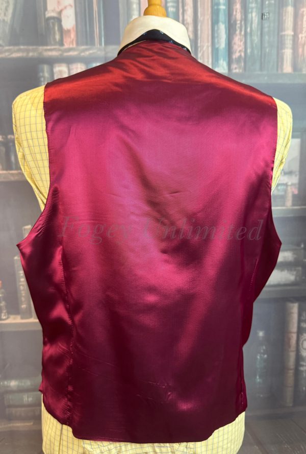 Vintage Gurteen Burgundy Doeskin Wool Waistcoat/Vest. Chest  42"/107cm (Ref:GRT42B) - Image 5