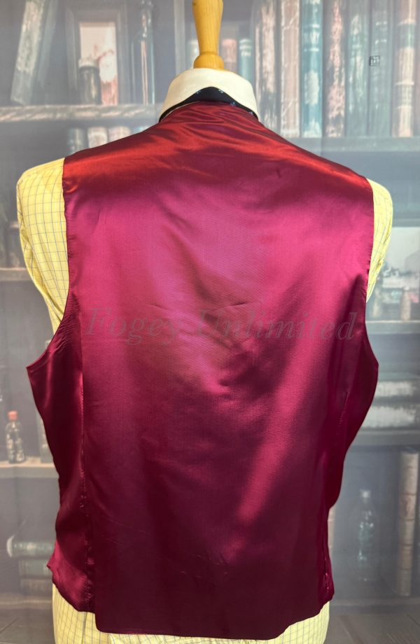 Vintage Gurteen Burgundy Doeskin Wool Waistcoat/Vest. Chest  42"/107cm (Ref:GRT42B) - Image 6