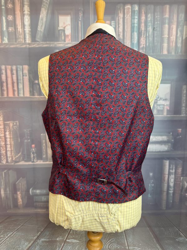 Vintage Gurteen Poppy Red Hunt Doeskin Wool Waistcoat/Vest. Chest  42"/107cm (Ref:WCSC) - Image 4