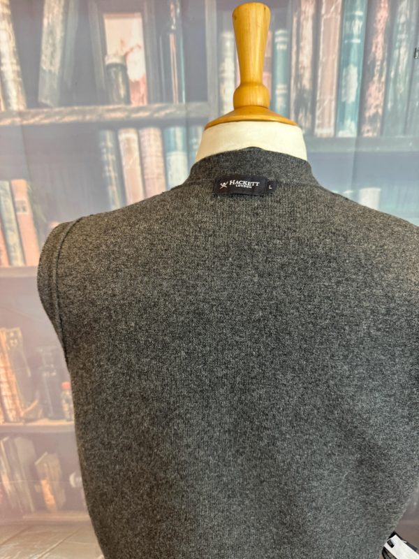 Hackett Heavyweight Knitted Wool Sleeveless Waistcoat/Cardigan/Vest Large Chest 42"/107cm (Ref:WCPRH) - Image 5
