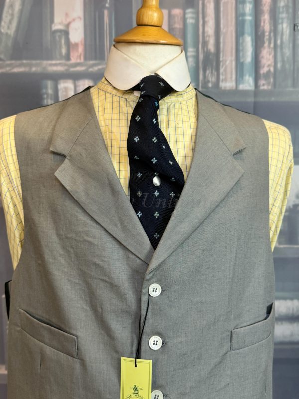 Pakeman Catto Carter Dove Grey Linen Waistcoat/Vest Morning Dress Formal Attire 42"/107cm chest (Ref:WCSA) NWT - Image 10