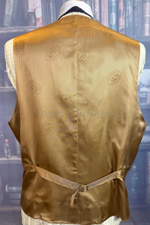 Vintage Brocklehurst Mustard Waistcoat/Vest. Chest  44"/112cm (Ref:WCSD) - Image 5