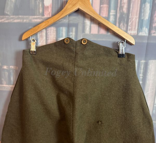 Vintage Green Military Motorcycle Breeches Jodhpurs. Heavyweight W32"/81cm (Ref:FAR32) - Image 12