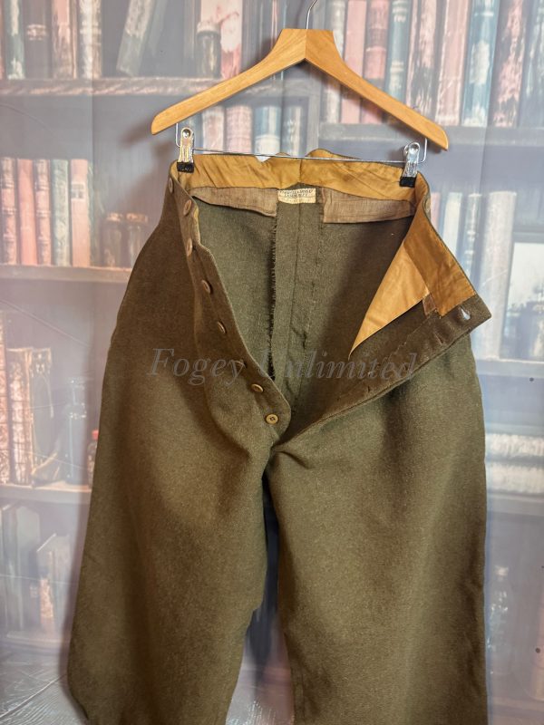 Vintage Green Military Motorcycle Breeches Jodhpurs. Heavyweight W32"/81cm (Ref:FAR32) - Image 13
