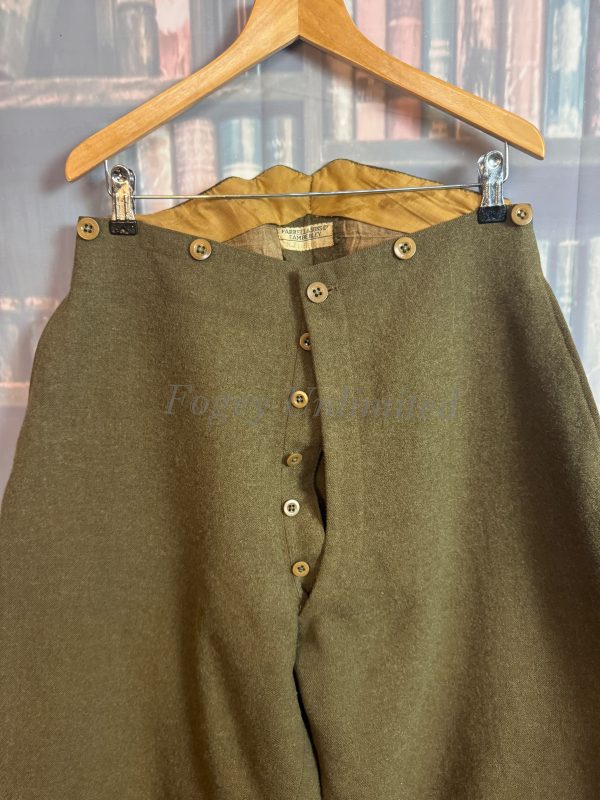 Vintage Green Military Motorcycle Breeches Jodhpurs. Heavyweight W32"/81cm (Ref:FAR32) - Image 6