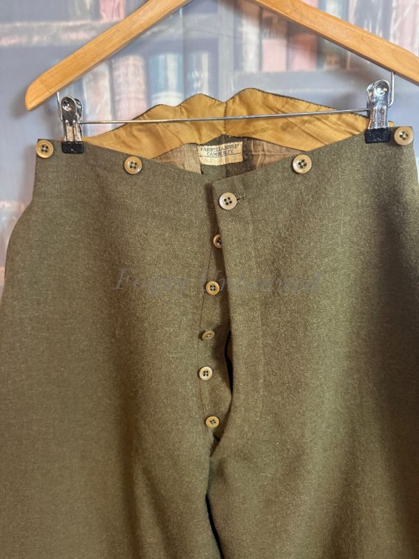 Vintage Green Military Motorcycle Breeches Jodhpurs. Heavyweight W32"/81cm (Ref:FAR32) - Image 9