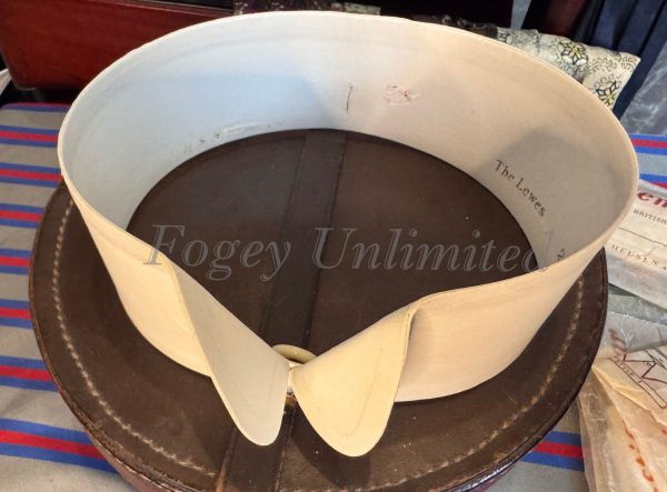 Vintage 1920's style Rounded point Wing Detachable Collar. The Lewes. Size 16" - Image 5