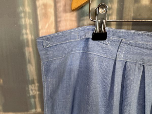 Rare Ankle length Cotton Underpants. Yoke Front Brace Tapes waist:37"/94cm (Ref:BL37) - Image 5