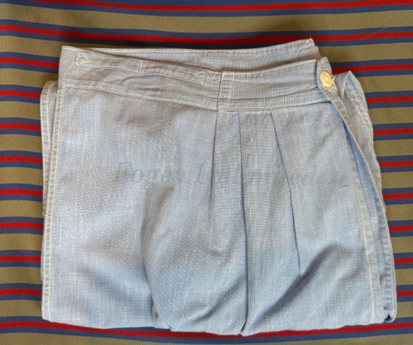 Rare Ankle length Cotton Underpants. Yoke Front Brace Tapes waist:37"/94cm (Ref:BL37) - Image 7