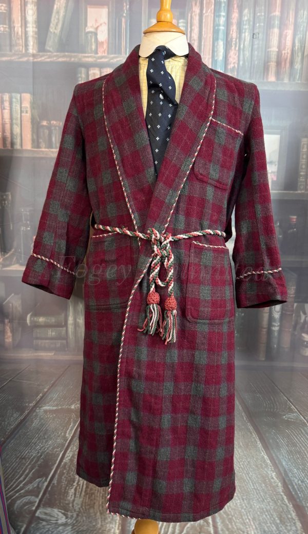 Wonderful Vintage Dressing Gown. Wool. Size Medium 38-40"Chest (Ref:KING) - Image 3